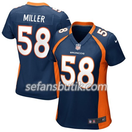 Denver Broncos Tröjor Von Miller 58 Nike Blå - Dame Denver Broncos Tröjor Von Miller 58 Nike Blå - Dame